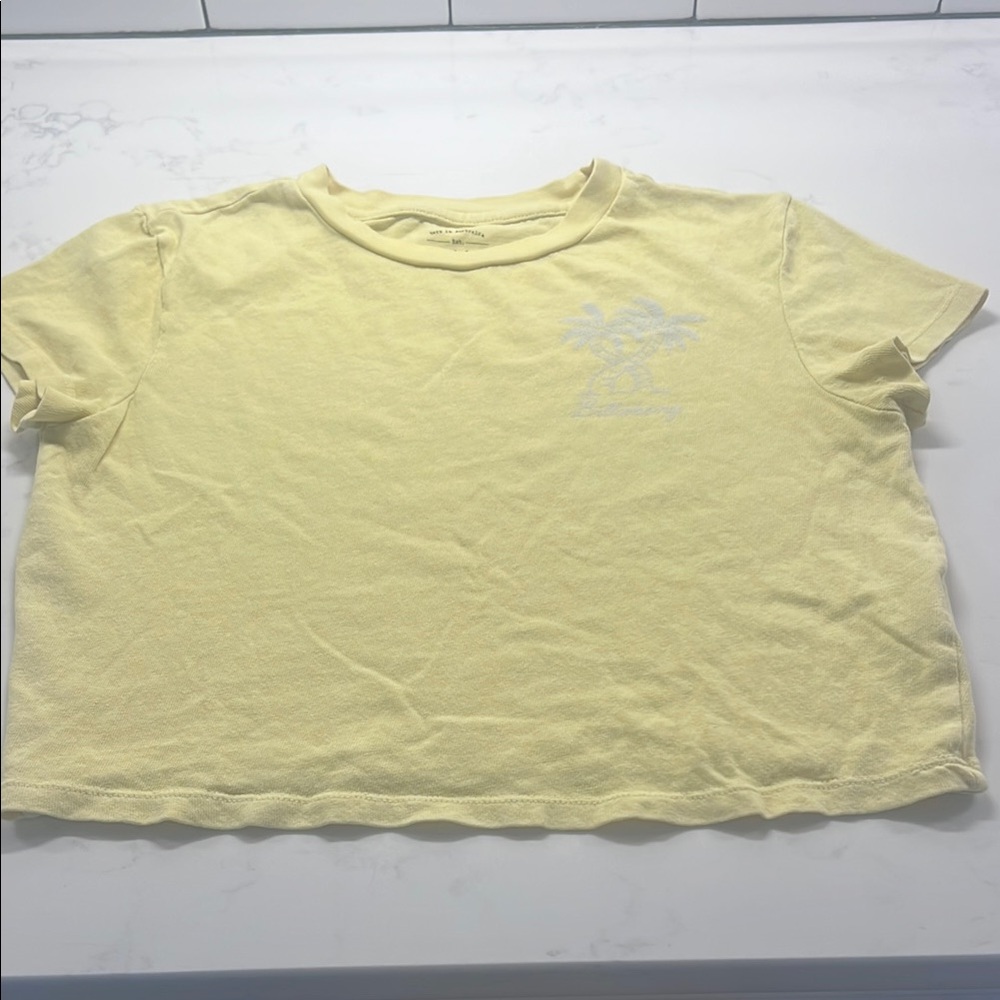 Yellow Cropped Billabong T-Shirt
